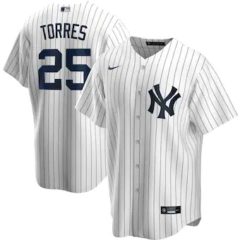 mens nike gleyber torres white new york yankees home replic